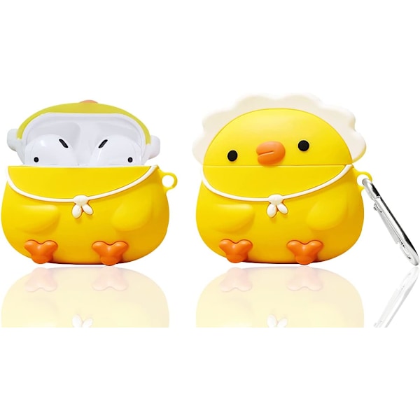 ##/(Liten Gul Kyckling) för Airpods 1/2 Mjuk Silikonfodral, 3D Cu##/