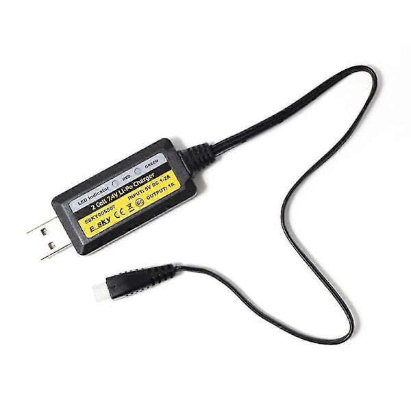 Esky 300 V2 2S 7.4V USB LiPo Batterilader RC Helikopter Reservedeler
