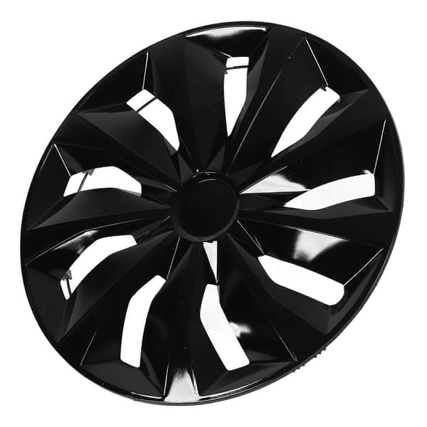 4 stk. hjulkapsler Stilfulde Holdbare Sorte Robuste 15 Tommer Hjulkapsler Erstatning for Peugeot 208