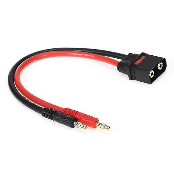 QS8 hannplugg til 4.0 bananplugg 10AWG 250mm ladeforlengelseskabel