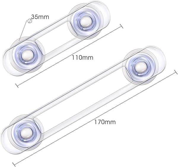 ##/Stycken Säkerhetslås för Spädbarnssäkerhet Lås för Lådor Skåp Dörrar Kyl Transparent Plast Säkerhetslås ##/