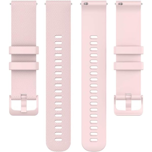 22mm rosa silikonarmband, snabb utlösning flexibelt silikon gummi