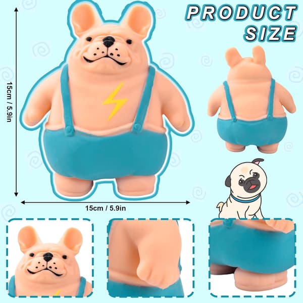 15cm Lightning Lightning Puppy Klemmeleker, Tegneserievalp Klemmeleker