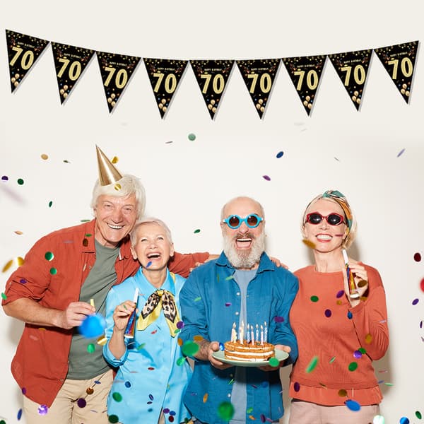 6 stk (30 år, 40 år, 50 år, 60 år, 70 år, 80 år)