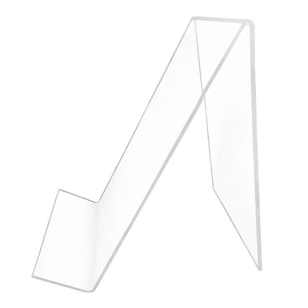 10x Akryl Bokstöd Med Hyllplan, Transparent Akryl Display Stativ, Klar Tablethållare För Böcker