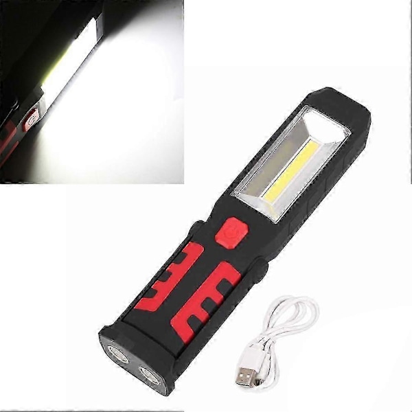 COB LED Magnetisk Arbejdslampe Bil Garage Mekaniker Hjem Genopladelig Lommelygte