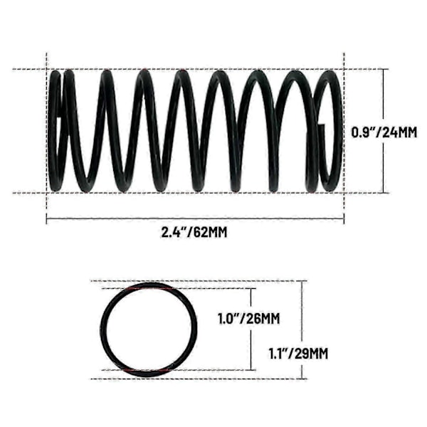 Til Logitech G25 G27 G29 G920 3x Opgradering Bremsepedal Gaspedal Koblingsfjeder