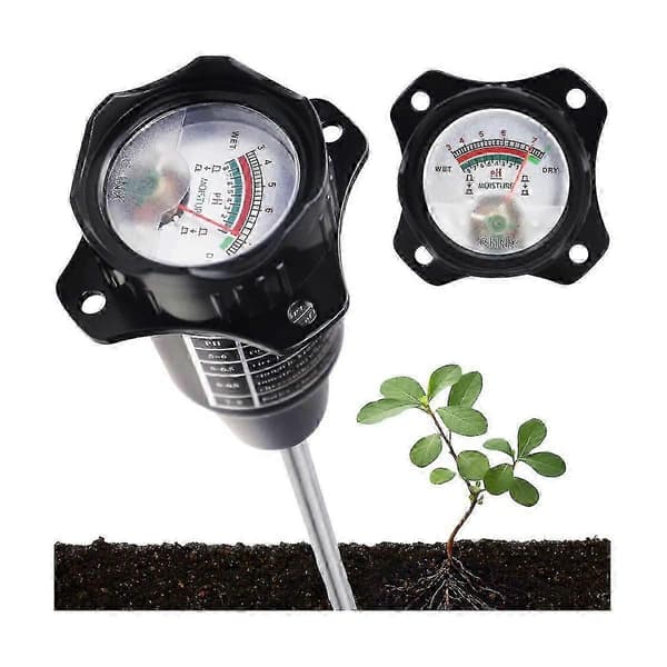 Lang Probe Dyp Jord PH Fuktighetsmåler 2-i-1 Tester - Profesjonelt Test Hygrometer for Potteplanter