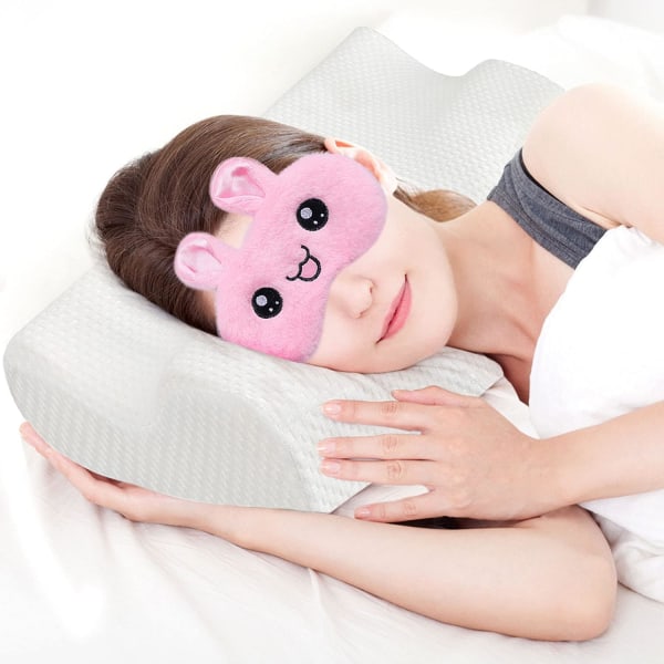 (Søtt dyr 4 stykker) Sovende øyemaske, plysj søtt dyreøye
