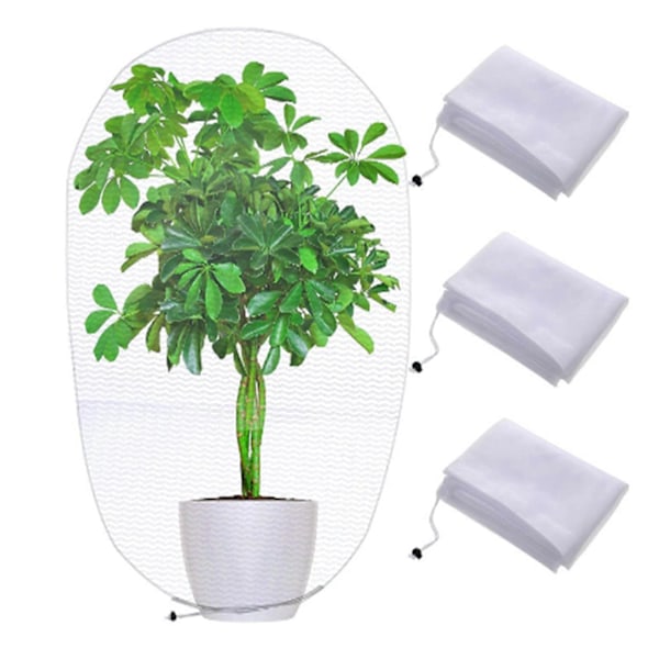 Nätpåse Skyddande Mångsidig Polyester Dragsko Design Trädfrukter Nät Mesh för Jordbruk L