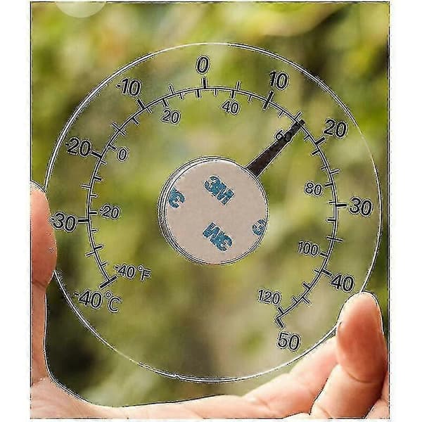 Udendørs Termometer, Vandfast Vindue Termometer Macaron Transparent Udendørs Have Termometer-