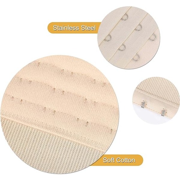 BH-forlenger med 2 kroker/3 kroker/4 kroker elastisk BH-forlenger 9 stykker