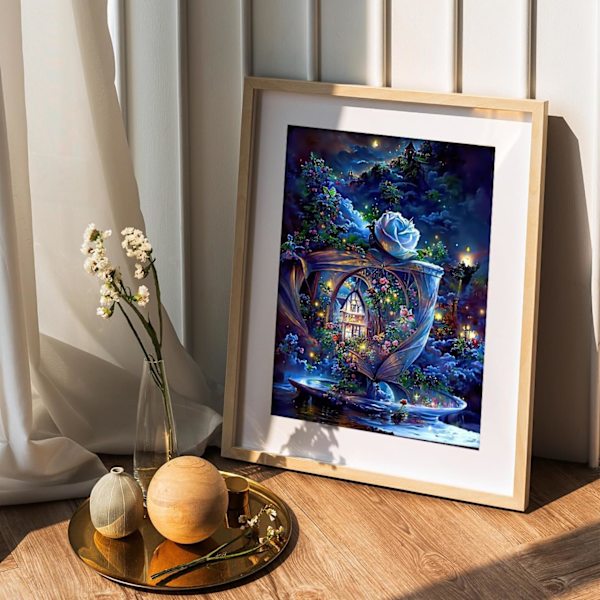 ##/DIY 5D Timanttimaalaussetti Täysi Timantti - 30x40cm (Linna)##/