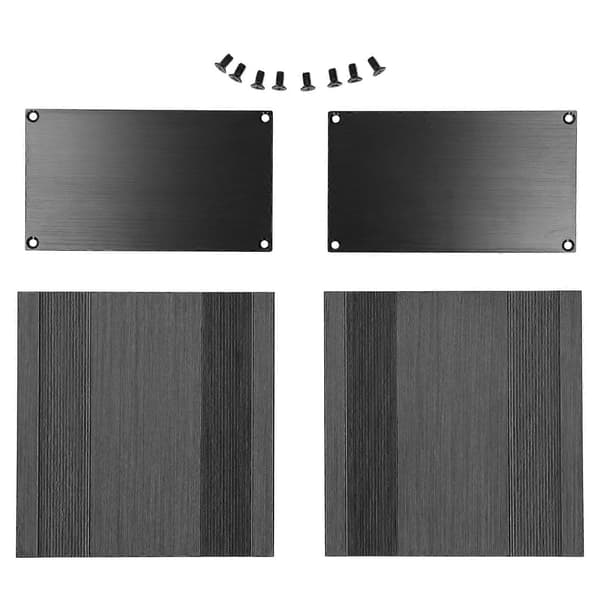Projektkapsling av aluminiumlegering HIFI Rörförstärkare Skal Borstad Svart 82,2x145x150mm