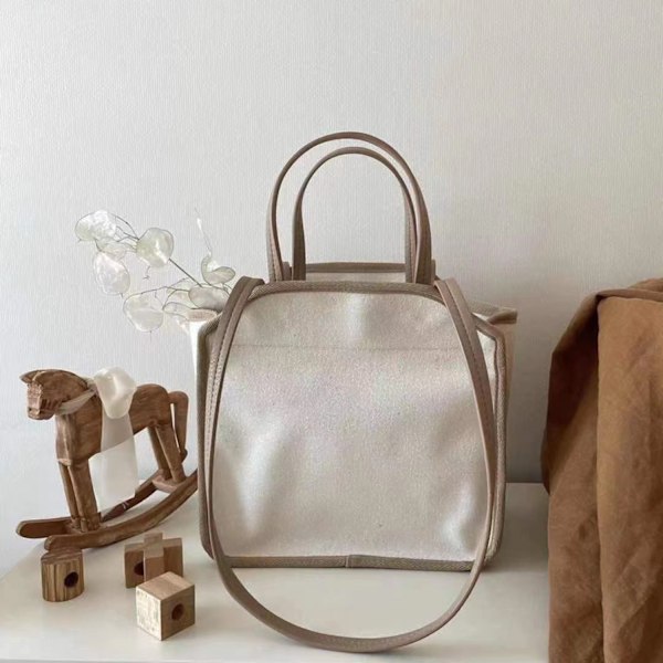 ##/Beige canvas babyväska##/