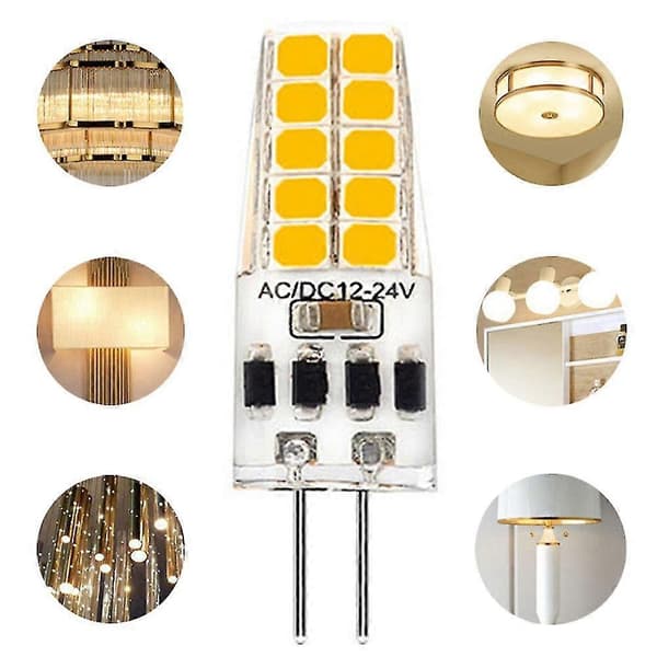 10-pack 3w G4 LED-lampor LED 250 Lumen LED-lampor Ersättning för 20w halogenlampor