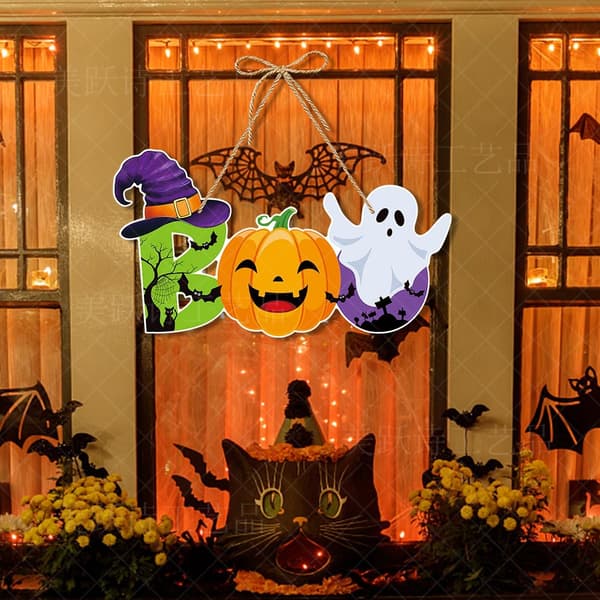 5 Halloween Dörrhängare, Halloween Dekorationer, Halloween