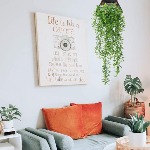 2 Stykker Indendørs Kunstig Plante Dekoration Kunstig Rattan Wa