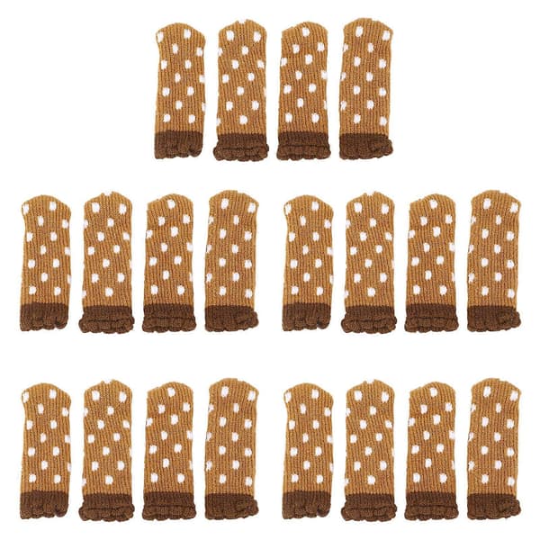 20 st Möbelskydd Ben Skydd Tyst Golvskyddsmatta Stolsbensskydd för Stol Bord Jacquard Typ 1