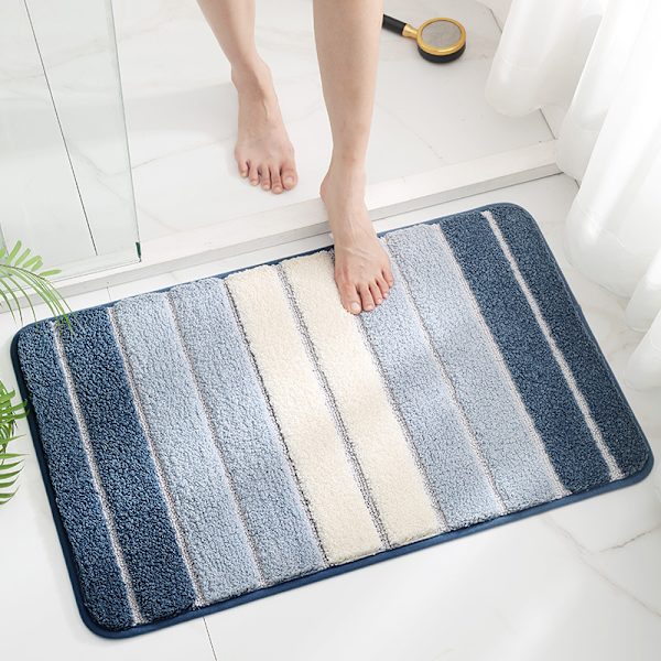 1 Stykke Blå 40 x 60 cm Sklisikker Badematte, Ekstra Myk Baderom