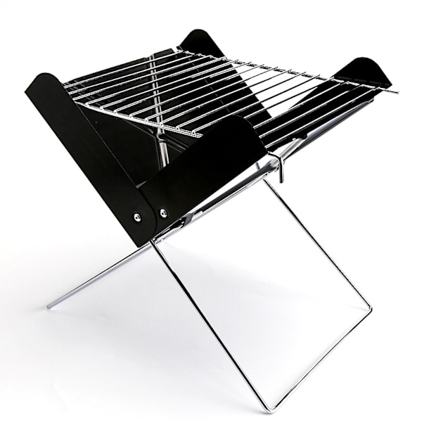 ##/Bærbar Kullgrill, Sammenleggbar Kullgrill for Piknik##/
