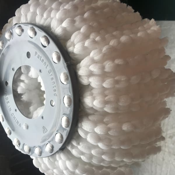 4-delt mikrofiberkostehode, moppehode, rundt erstatningsmoppehode