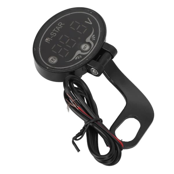 Motorcykel LED Voltmeter Digital 9?24V Smart Vattentät Hög Noggrannhet ABS Batteriövervakare för Säker Körning