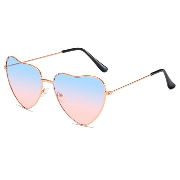 ##/6 st Dam Hjärtformade Solglasögon Hjärtformad Ram för Hippie Kostymtillbehör##/