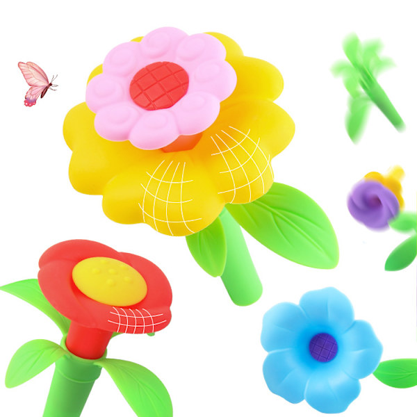 Leksaker för flickor 3-6 år, småbarnsleksaker för flickor, pojkar, presenter, blomma