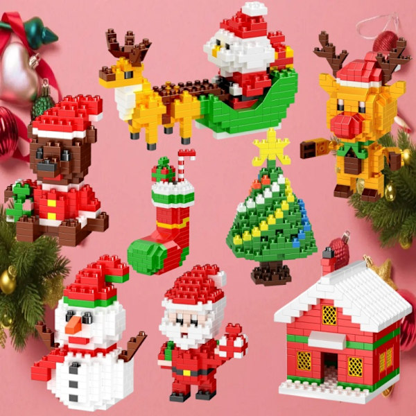 ##/Julbyggklossar, 236 st Santa Claus och ren##/