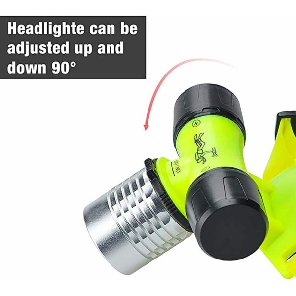 Scuba Diving Headlamp, 550 Lumens LED Scuba Diving Headlamp Wate