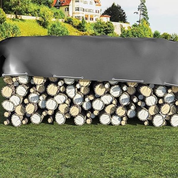 Polyetylen Beskyttelsespresenning 180g/m2 Grå Vanntett Presenning