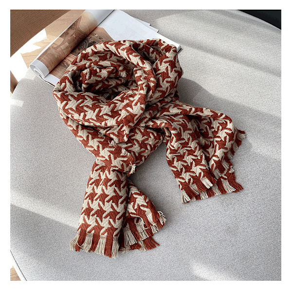 Varm plädscarf imitation kashmir sjal 55*190cm
