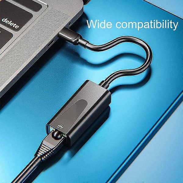 Ethernet-sovitin Internet-yhteystyypin C USB3.0 - RJ45 langallinen verkkokortti matkapuhelimelle B