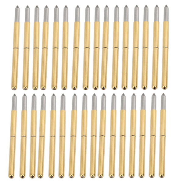 100 st P125?B Testprob 2,0 mm Fjäder Test Detektionsprob Stift Mässing Pogo Stift