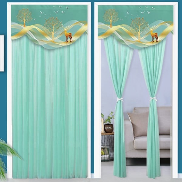 ##/Insektsskydd för dörr 85x190cm med gratis kardborreband##/