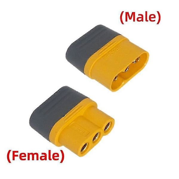 Amass MR60 Kobling Børsteløs Motor ESC Mann Hunn Dokking Terminal Leketøy Modell Tilbehør 3-Pin Te
