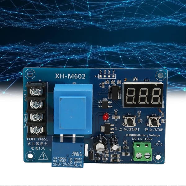 XH M602 Laddningskontrollmodul LED-display Litiumbatteriladdare Skyddskort för Industriell Bil