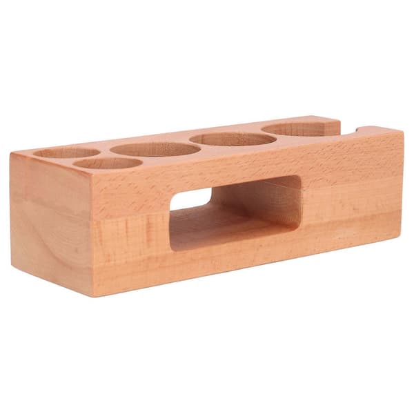 Kaffetamperhållare Multifunktionell Livsmedelssäker Trä Kaffetamperstation för Kaffeälskare