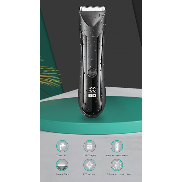 Multifunktionel trimmer 3-i-1 multigrooming sæt til ansigt og krop