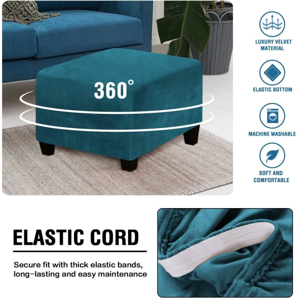Square Ottoman Covers Ottoman Slipcover Square Footpall Protect