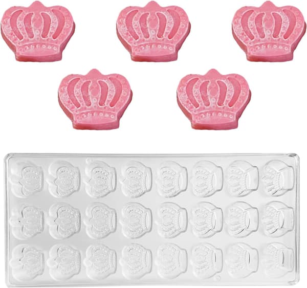 Transparent sjokolademold, klar plast godterimold, for Maki