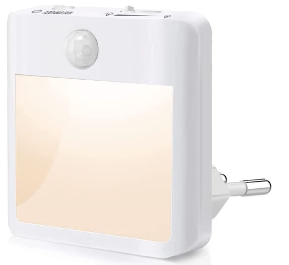 Batteridriven LED-nattlampa [2-pack], Nattlampa med Rörelse