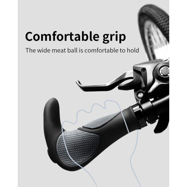 MTB Grips Ergonomiske Sykkelgrep Styregrep Send nøkkel