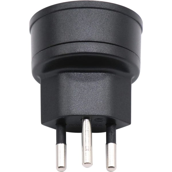 EU til Sveits / Liechtenstein 2-pin adapter DE/FR/IT/ES 3-pin