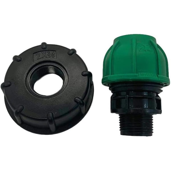 (32mm) IBC-adapter for rett rør Heilwiy S60x6 IBC-tank adapter