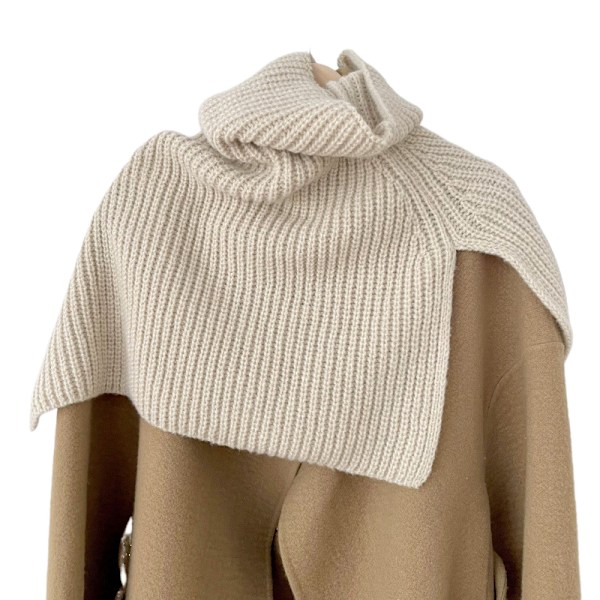 ##/Hög krage slitscarf stickad yttre ull stickad halsduk##/