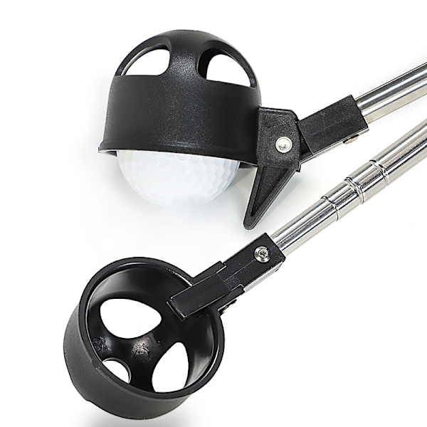 ##/1 Teleskopisk Golfbollshämtare i Rostfritt Stål för Vatten med Golfbollsputtergrepp Verktyg Golftillbehör Golfpresent till Män##/
