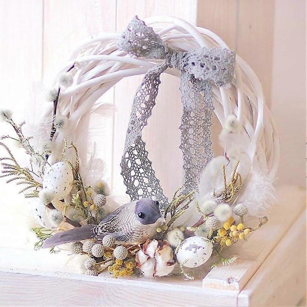 Flettet Guirlande DIY Udsøgt Kreativ Blomsterarrangement Krans Håndværk Festival Forsyninger 10cm