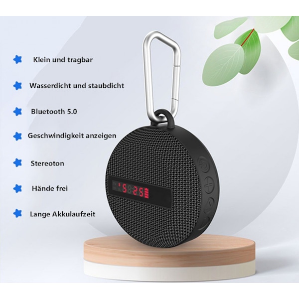 Bluetooth cykeldisplayhøjttaler med beslag